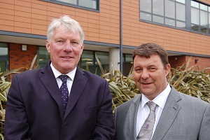 Council leaders John Griffiths and James Waters