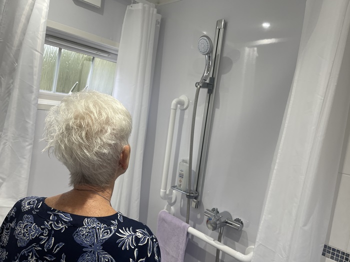 Brenda said her new wet room paid for through a disabled facilities grant, had given her back her independence and self esteem