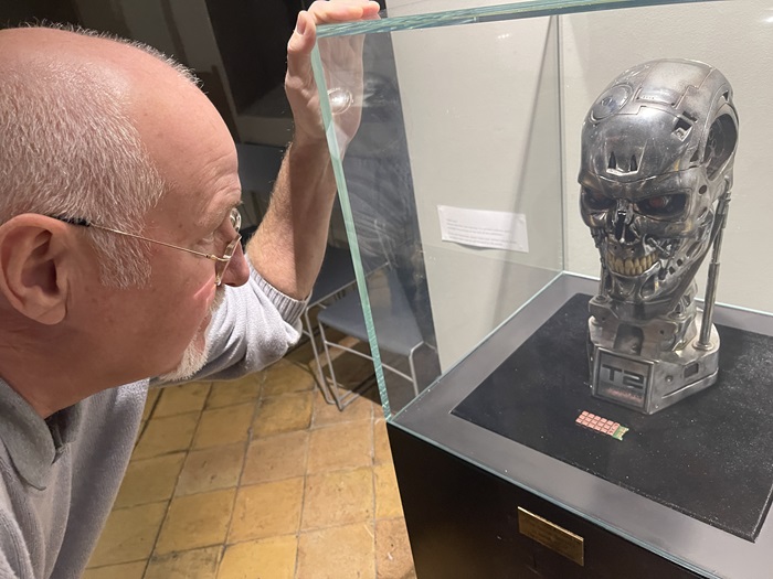 I'll be back - Cllr Ian Shipp with the Terminator 2 display