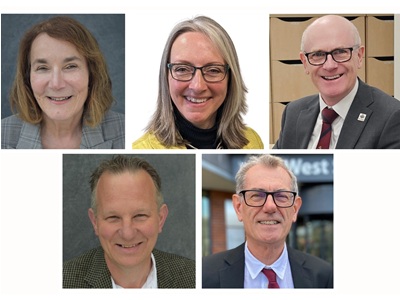 The leaders of Suffolk's five district and borough councils